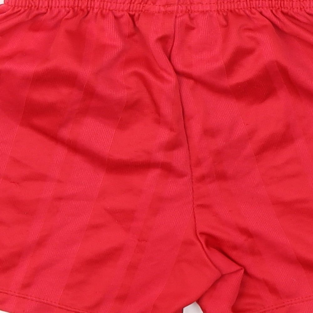 Sondico Boys Red  Polyester Sweat Shorts Size 4-5 Years  Regular Drawstring
