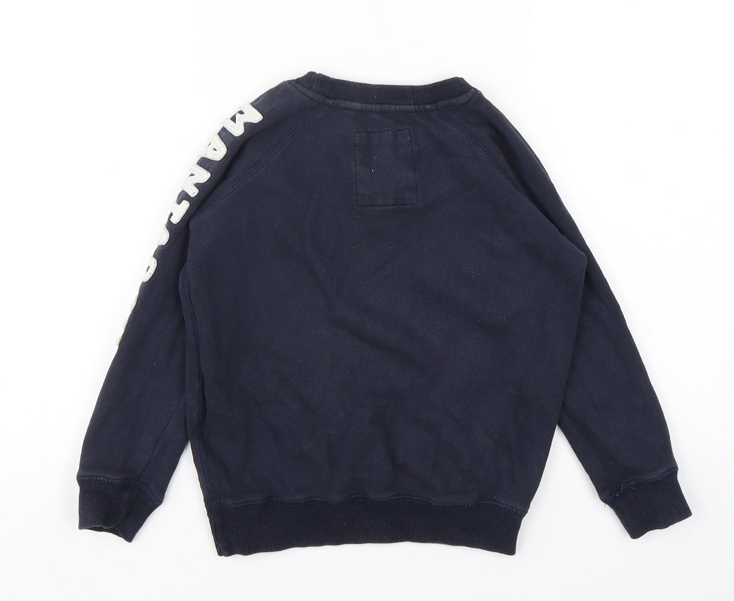 Mantaray Boys Blue  Cotton Pullover Sweatshirt Size 6-7 Years  Pullover