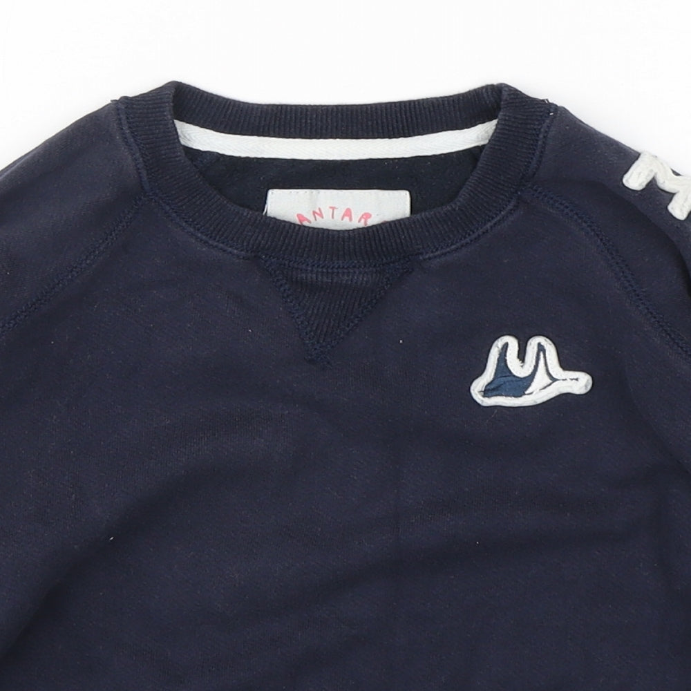 Mantaray Boys Blue  Cotton Pullover Sweatshirt Size 6-7 Years  Pullover