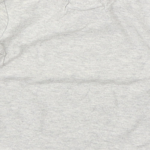 NEXT Boys Grey  Cotton Basic T-Shirt Size 3-6 Months Round Neck Pullover - Christmas