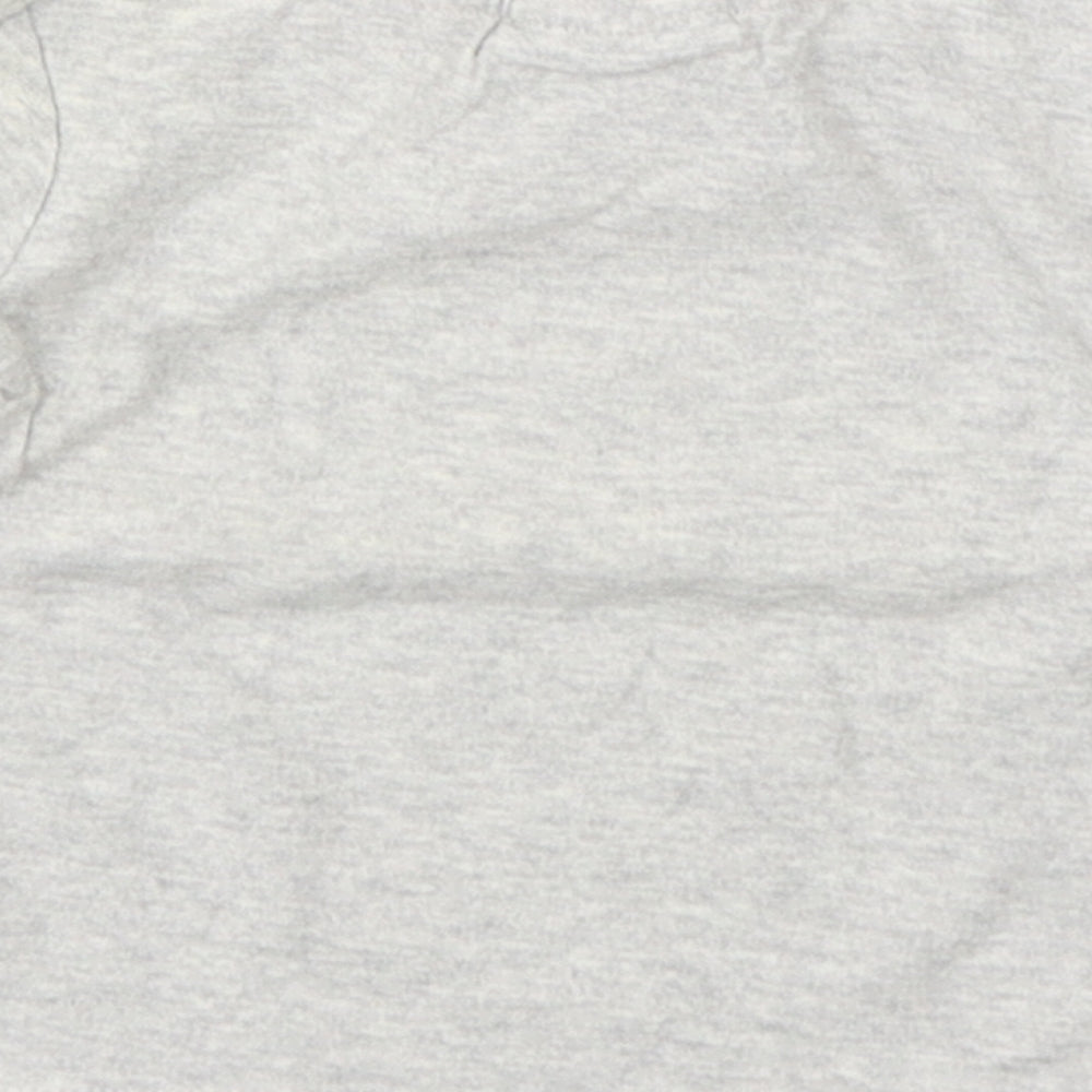 NEXT Boys Grey  Cotton Basic T-Shirt Size 3-6 Months Round Neck Pullover - Christmas