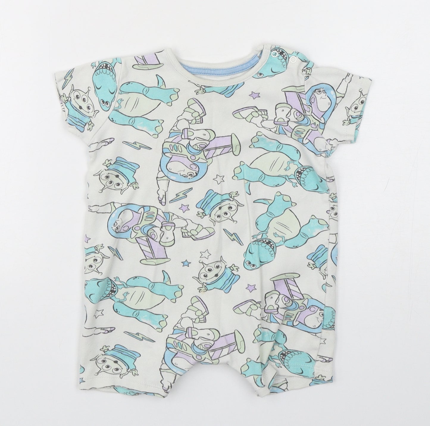 George Boys Multicoloured Geometric Cotton Romper One-Piece Size 12-18 Months  Snap - Toy Story