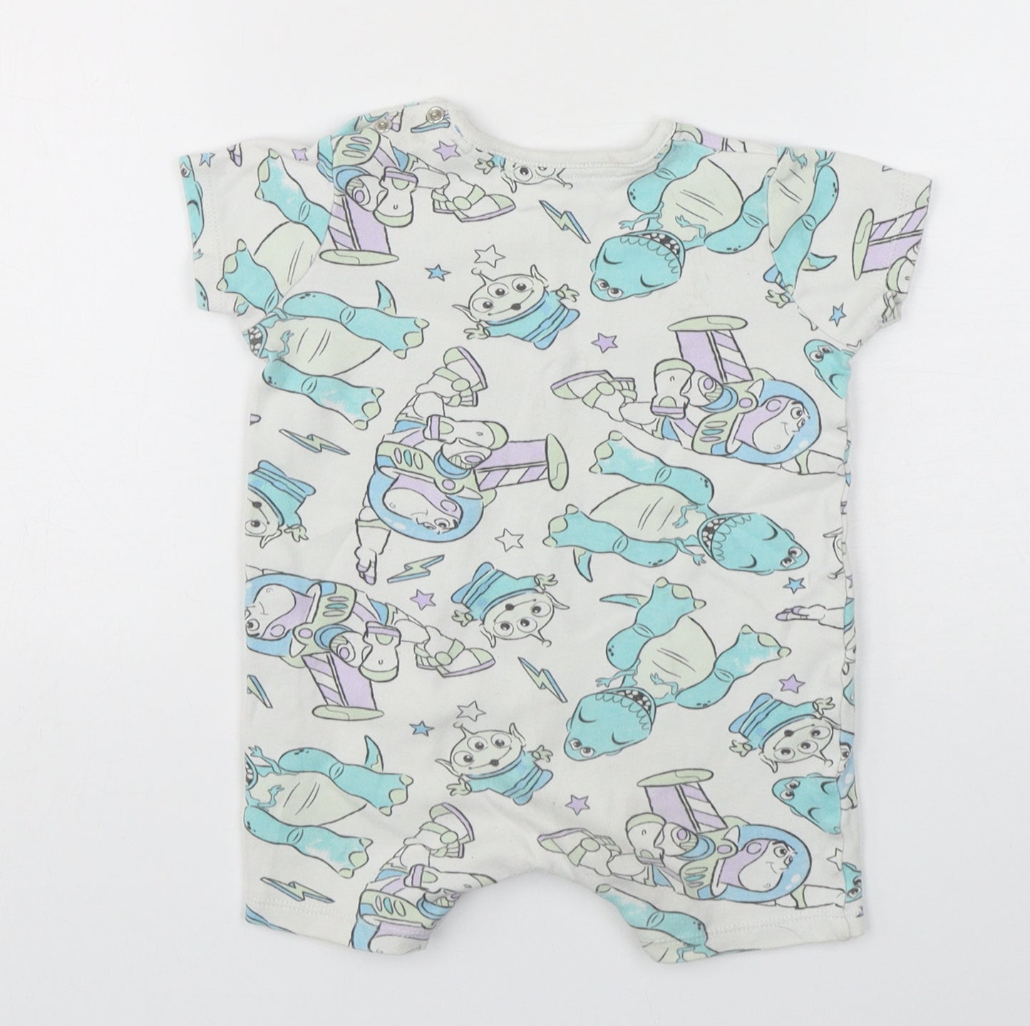 George Boys Multicoloured Geometric Cotton Romper One-Piece Size 12-18 Months  Snap - Toy Story