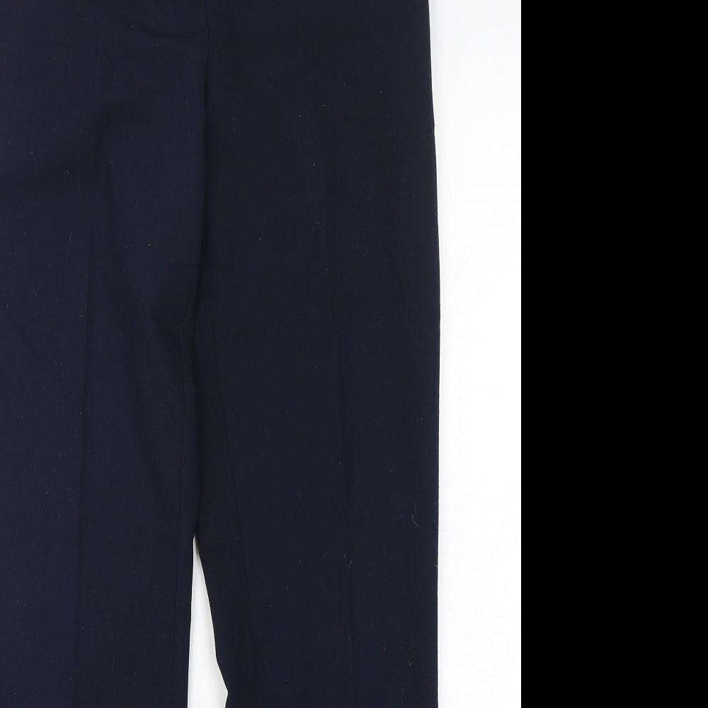 Dunnes Stores Womens Blue  Polyester Trousers  Size 8 L31 in Regular