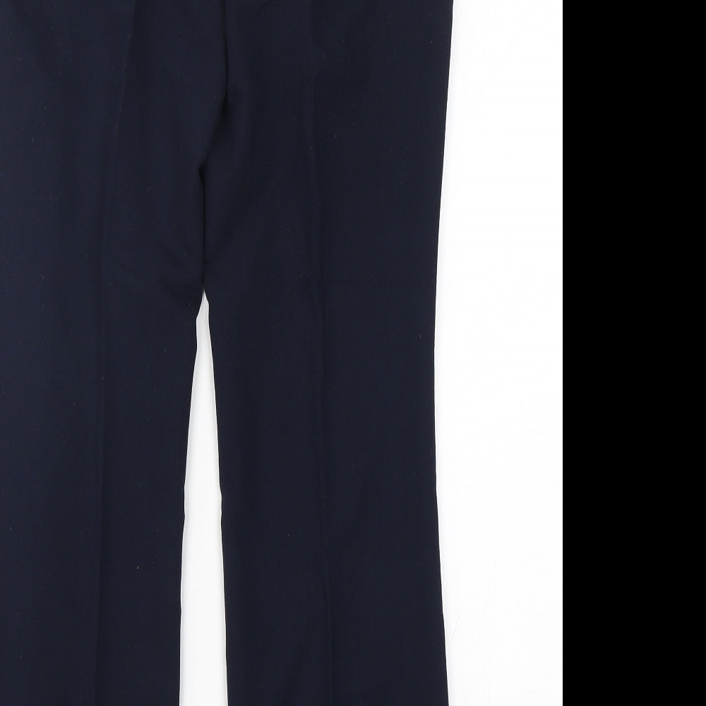 Dunnes Stores Womens Blue  Polyester Trousers  Size 8 L31 in Regular