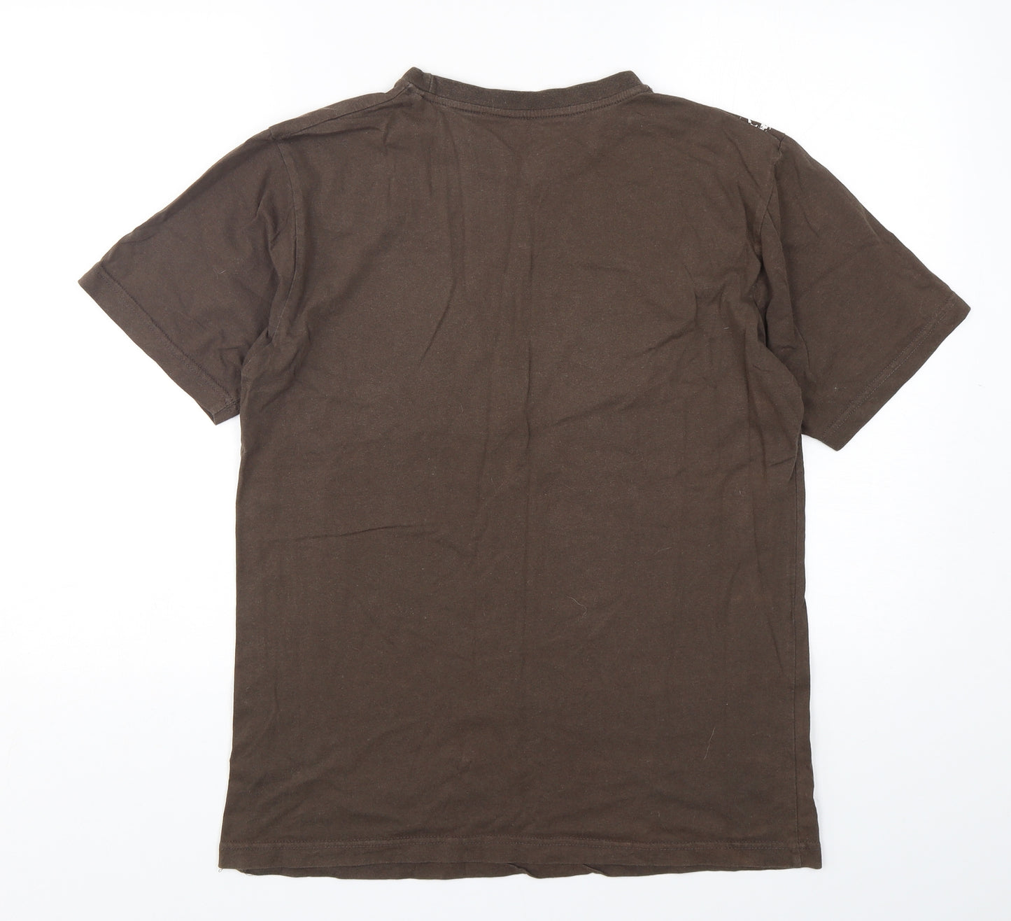 Jay Days  Mens Brown  Cotton  T-Shirt Size M Round Neck