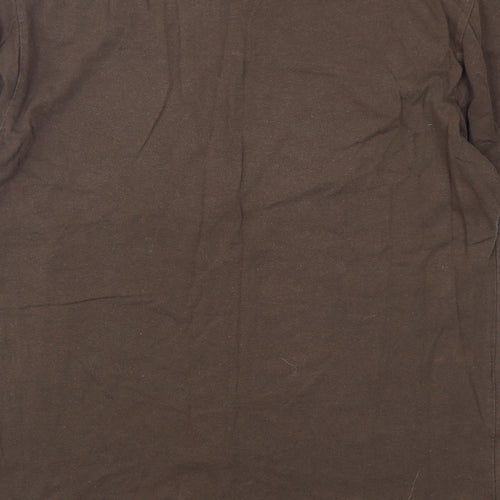 Jay Days  Mens Brown  Cotton  T-Shirt Size M Round Neck