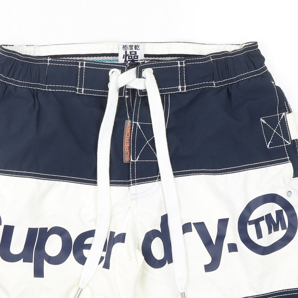 Superdry Mens Multicoloured  Polyester Bermuda Shorts Size S L11 in Regular