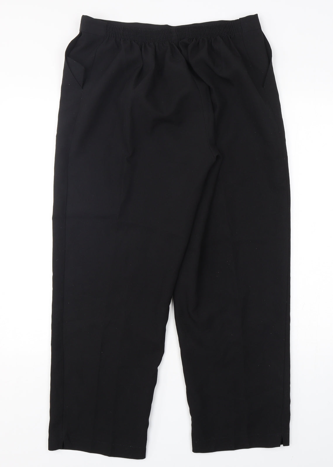 Emma Collction Womens Black  Polyester Trousers  Size 22 L27 in Regular