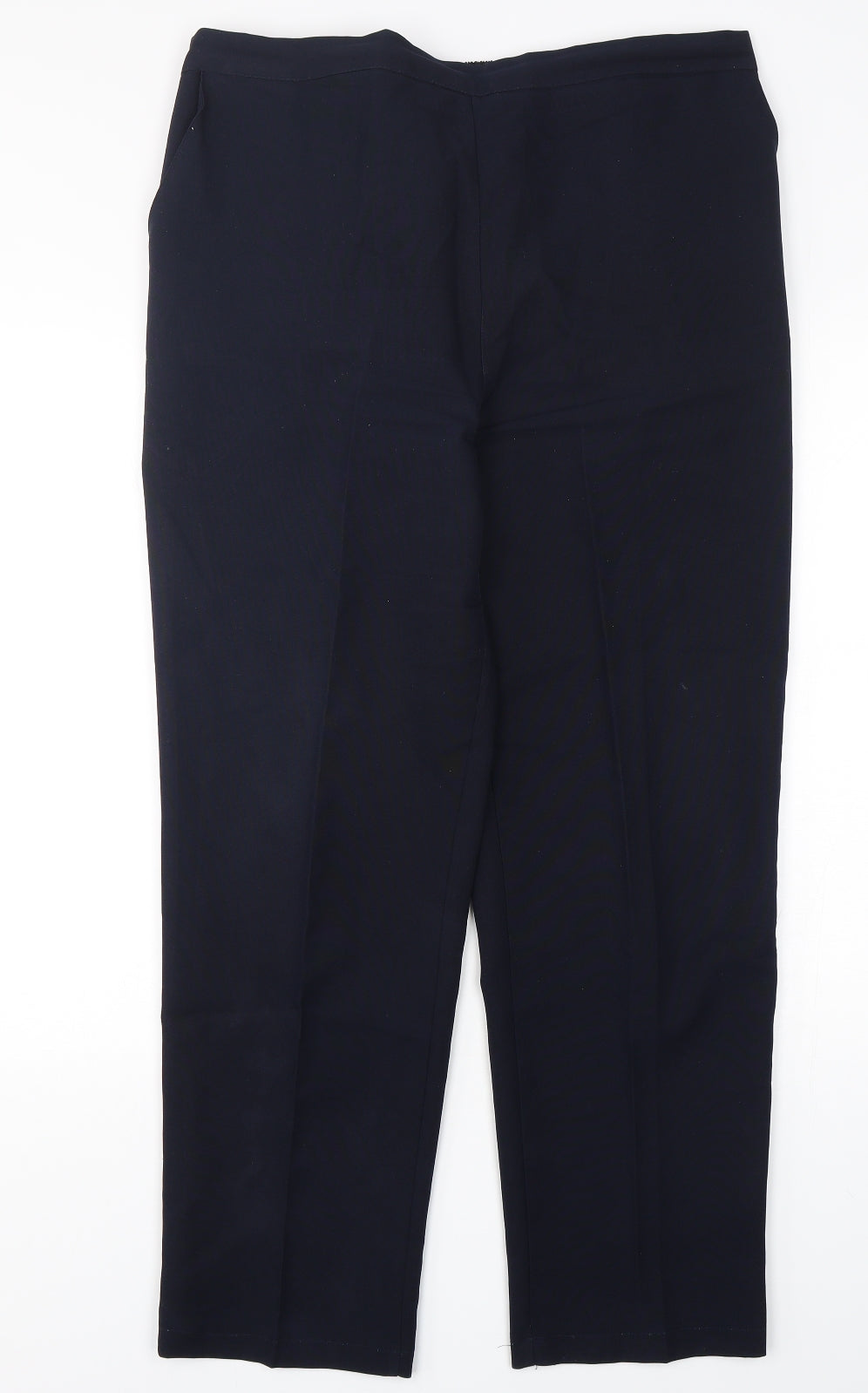 Emma Collction Womens Blue  Polyester Trousers  Size 20 L30 in Regular