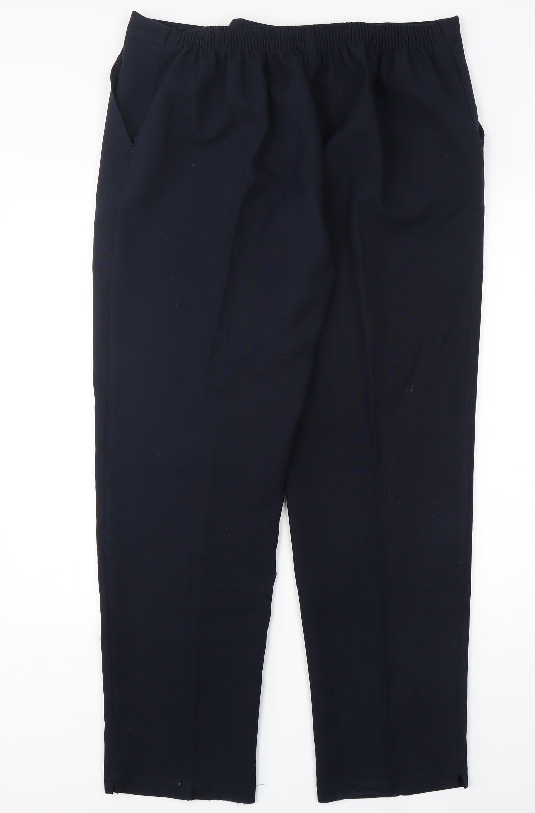 Emma Collction Womens Blue  Polyester Trousers  Size 20 L30 in Regular