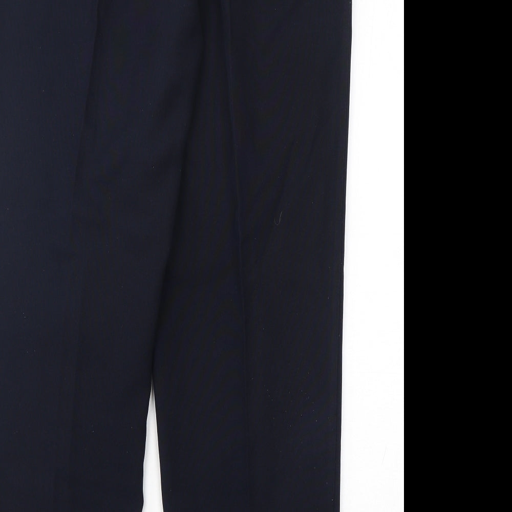 Emma Collction Womens Blue  Polyester Trousers  Size 20 L30 in Regular
