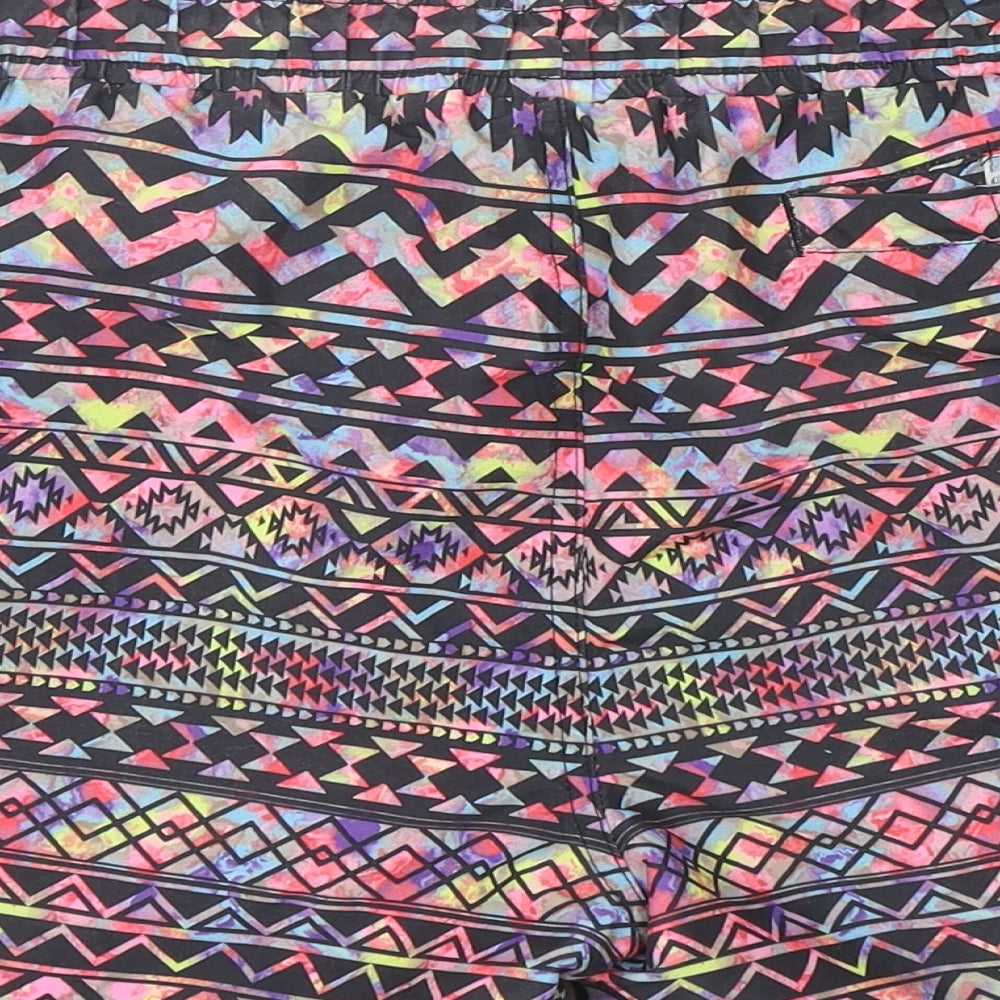 Cedar Wood State Mens Multicoloured Geometric Polyester Bermuda Shorts Size M L6 in Regular  - Swim Shorts
