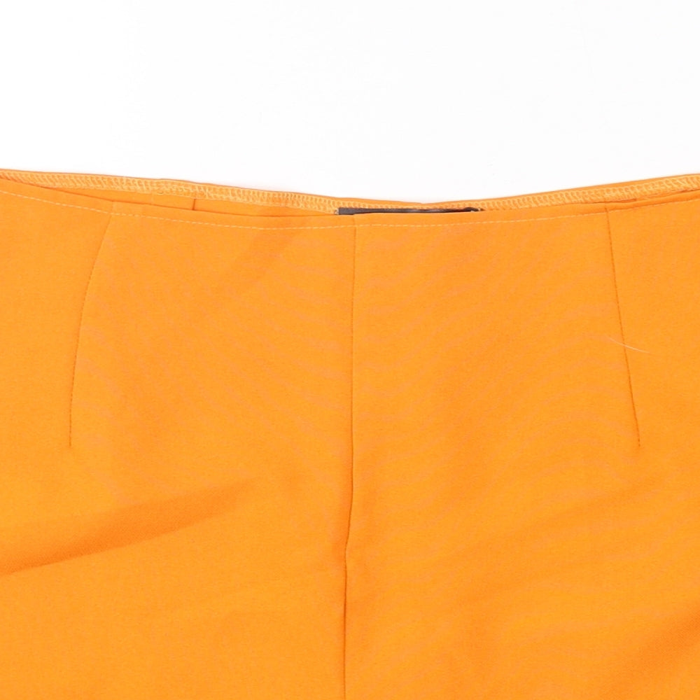 Missguided Womens Orange  Polyester Sailor Shorts Size 12 L3 in Regular