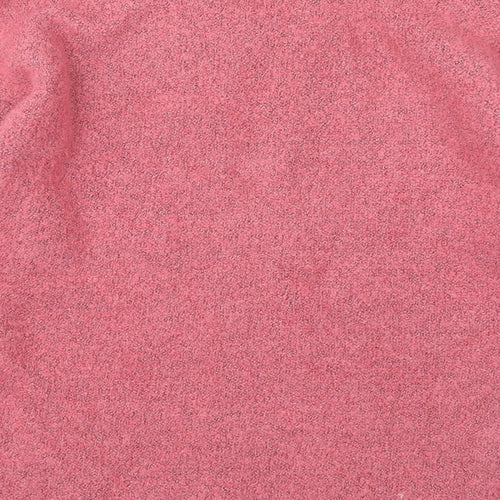 Marks and Spencer Womens Pink Round Neck  Acrylic Pullover Jumper Size S