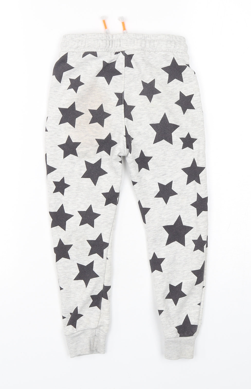 F&F Boys Grey Geometric Cotton Sweatpants Trousers Size 4-5 Years  Regular Drawstring
