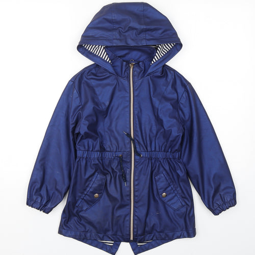 TU Womens Blue   Parka Coat   Zip