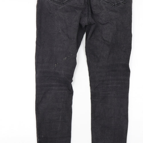 Denim Co Womens Black  Cotton Skinny Jeans Size 12 L30 in Regular