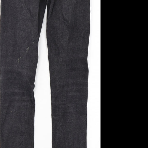 Denim Co Womens Black  Cotton Skinny Jeans Size 12 L30 in Regular