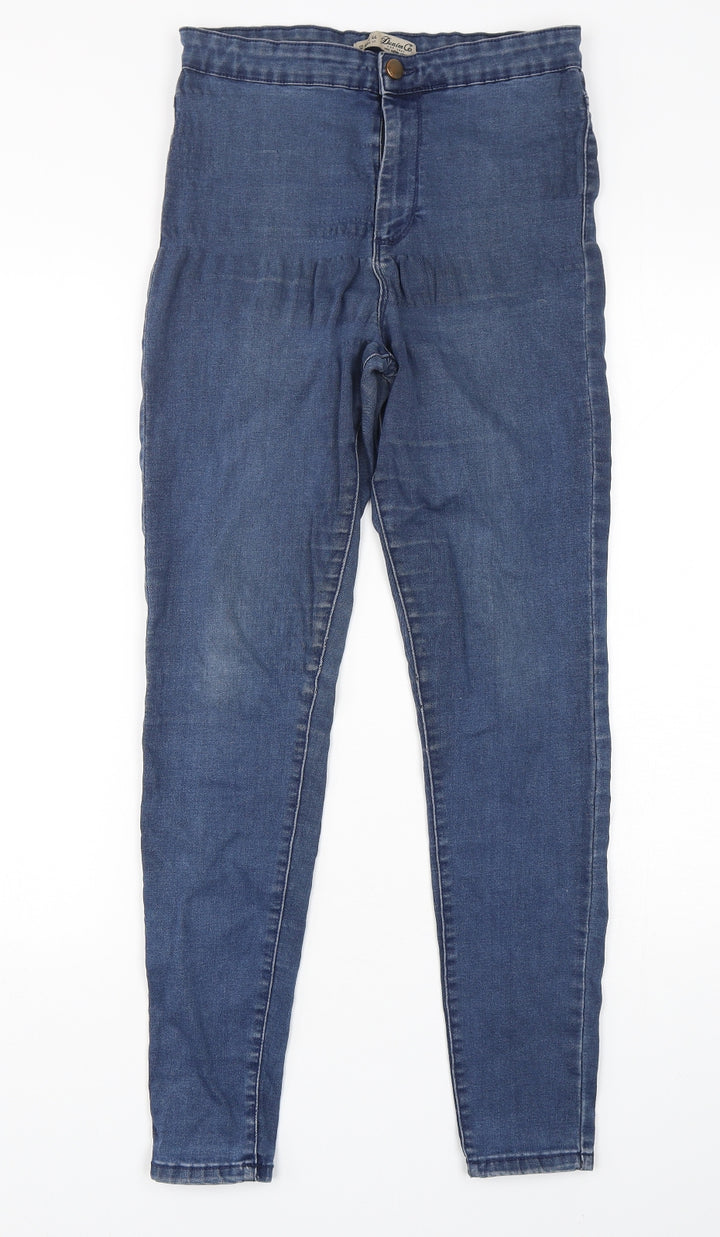 Denim CO Womens Blue Cotton Skinny Jeans Size 12 L29 in Regular