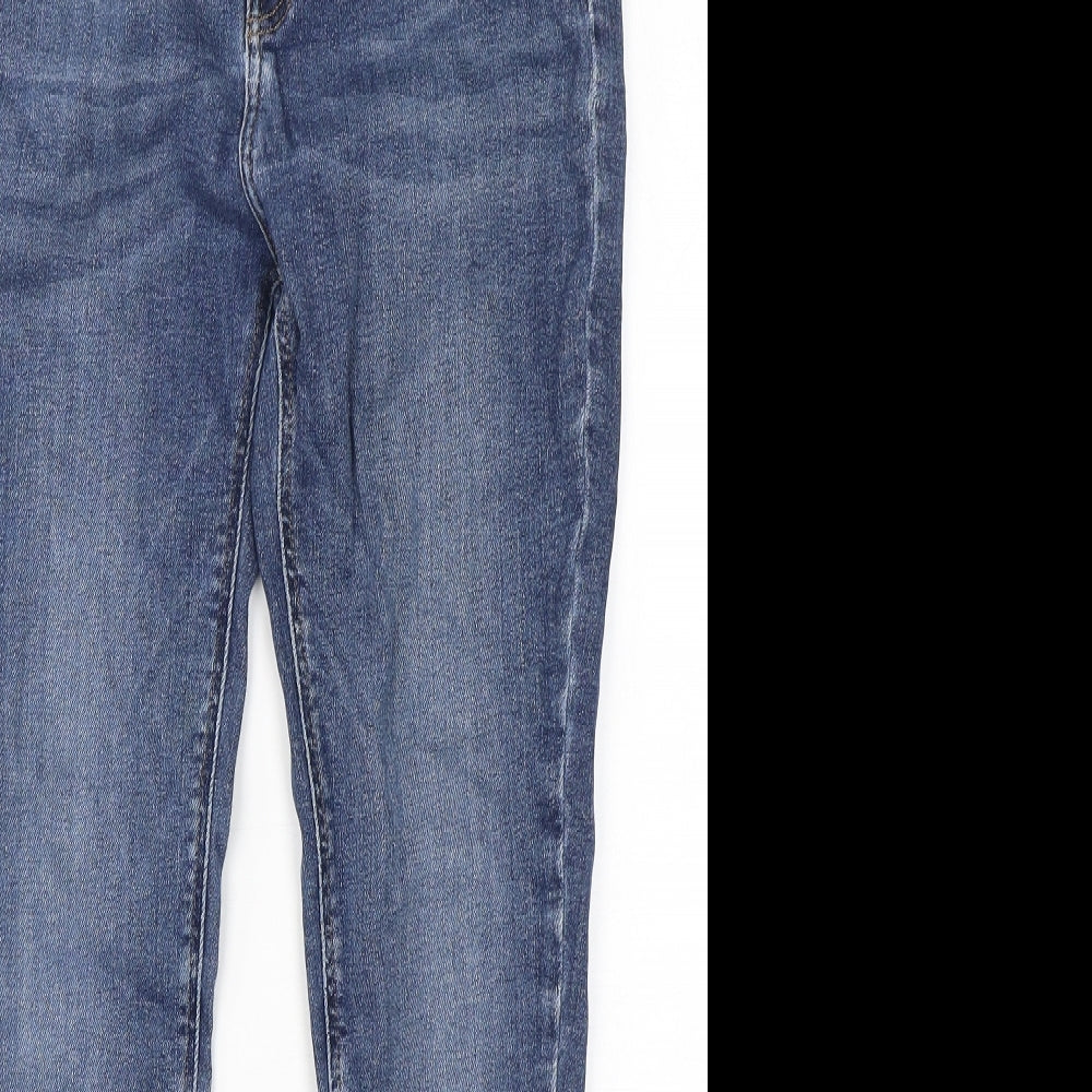 River Island  Womens Blue  Cotton Skinny Jeans Size 12 L27 in Regular