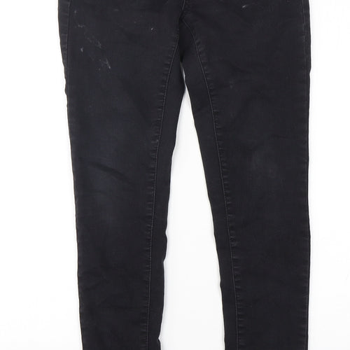 Denim Co Womens Black  Cotton Skinny Jeans Size 10 L29 in Regular