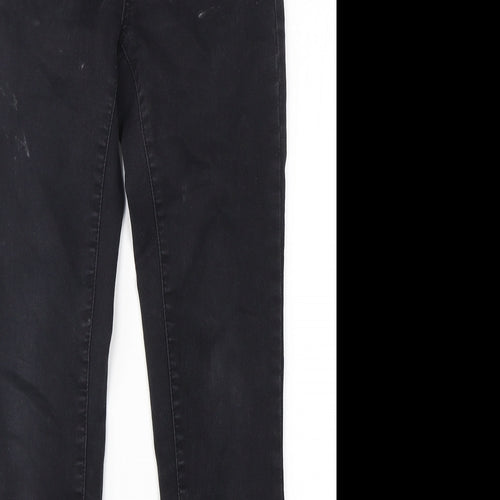 Denim Co Womens Black  Cotton Skinny Jeans Size 10 L29 in Regular