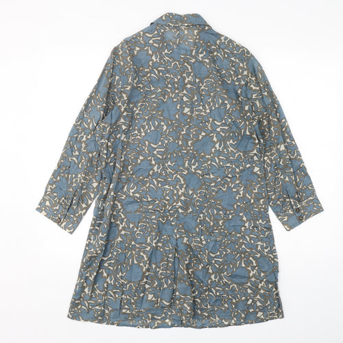 Sandwich Womens Multicoloured Floral Polyester Shirt Dress  Size 10  Collared Button