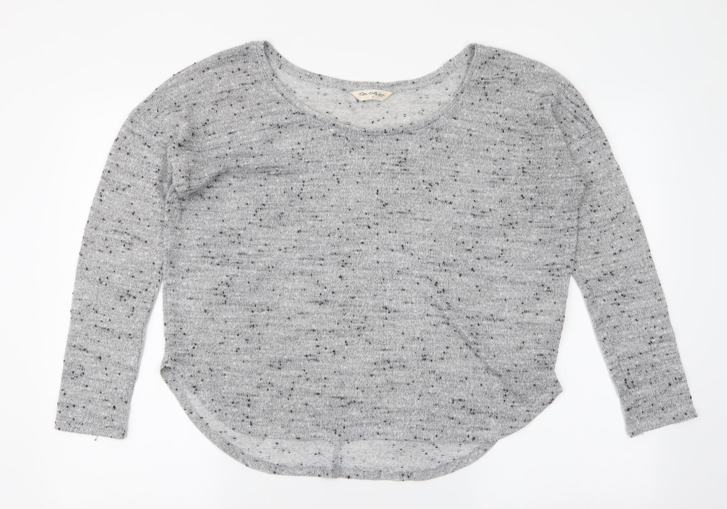 Miss Selfridge Womens Grey Round Neck  Polyester Pullover Jumper Size 14