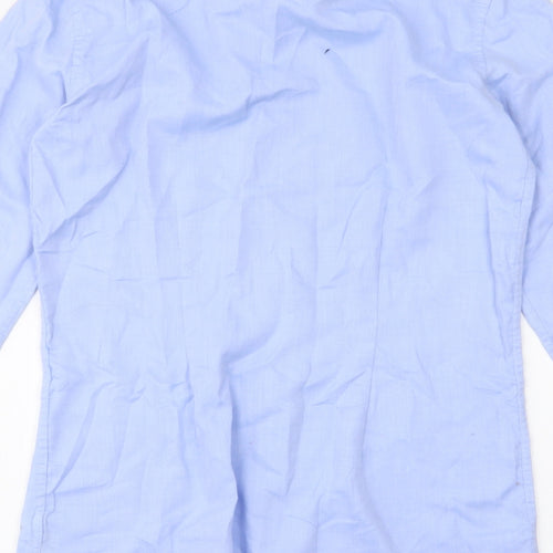 NEXT Mens Blue  Polyester  Dress Shirt Size 14.5 Collared Button