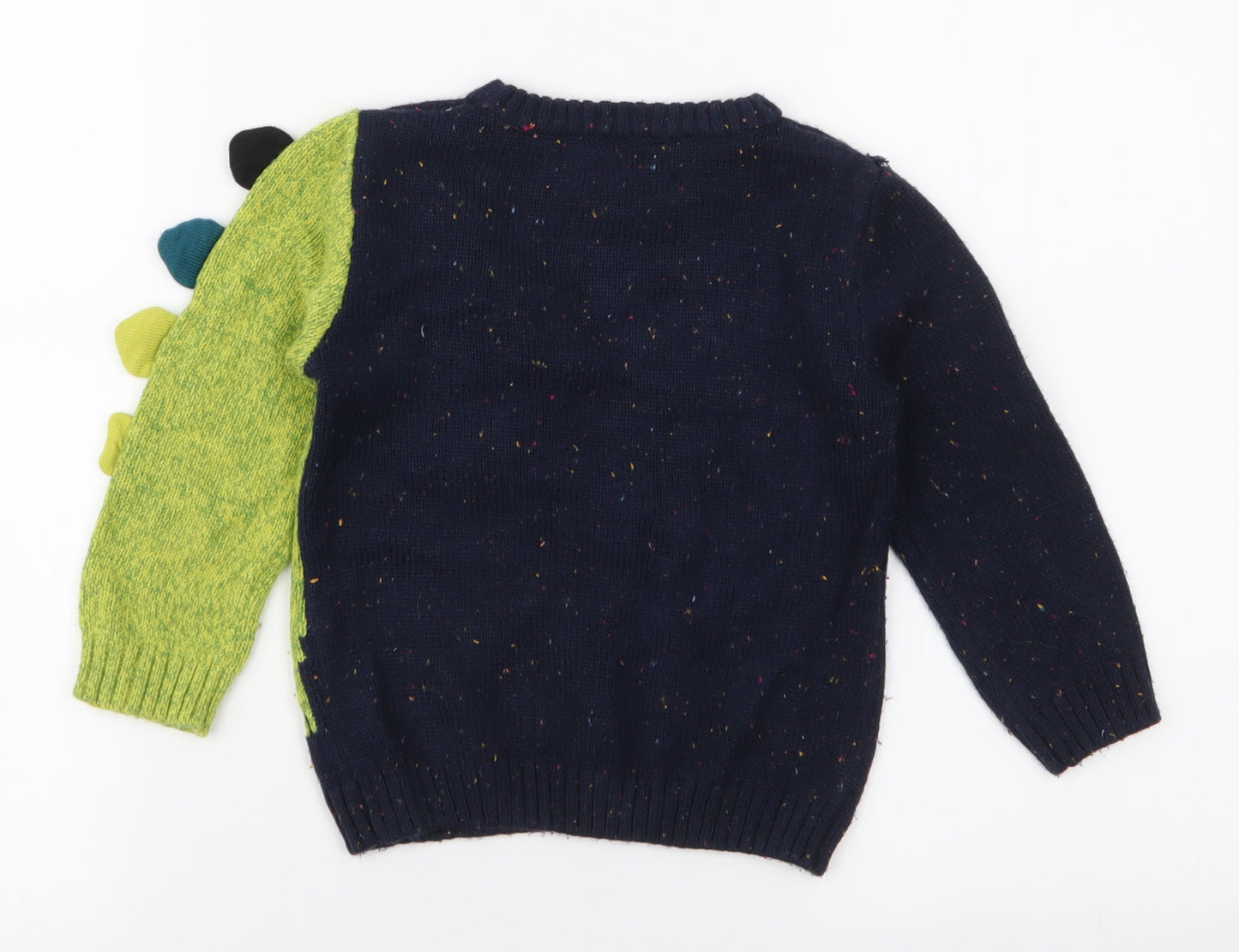George Boys Multicoloured Round Neck  Acrylic Pullover Jumper Size 2-3 Years  Pullover - Crocodile