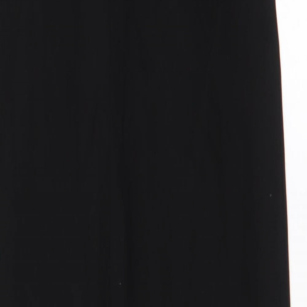 Miss Selfridge  Womens Black  Viscose Jumpsuit One-Piece Size 10 L27 in Zip