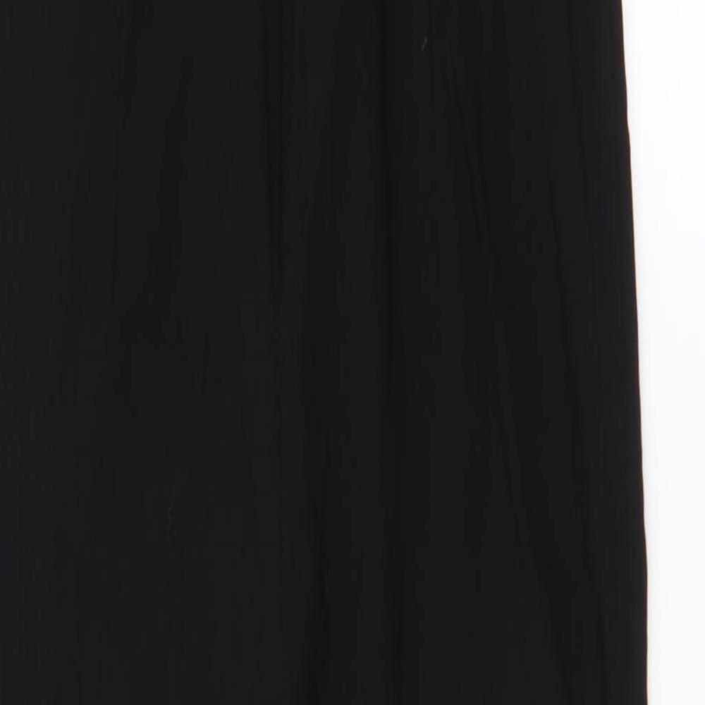 Miss Selfridge  Womens Black  Viscose Jumpsuit One-Piece Size 10 L27 in Zip