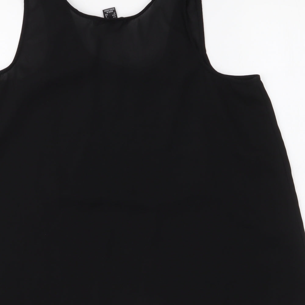 Primark Womens Black  Polyester Camisole Tank Size 10 Round Neck