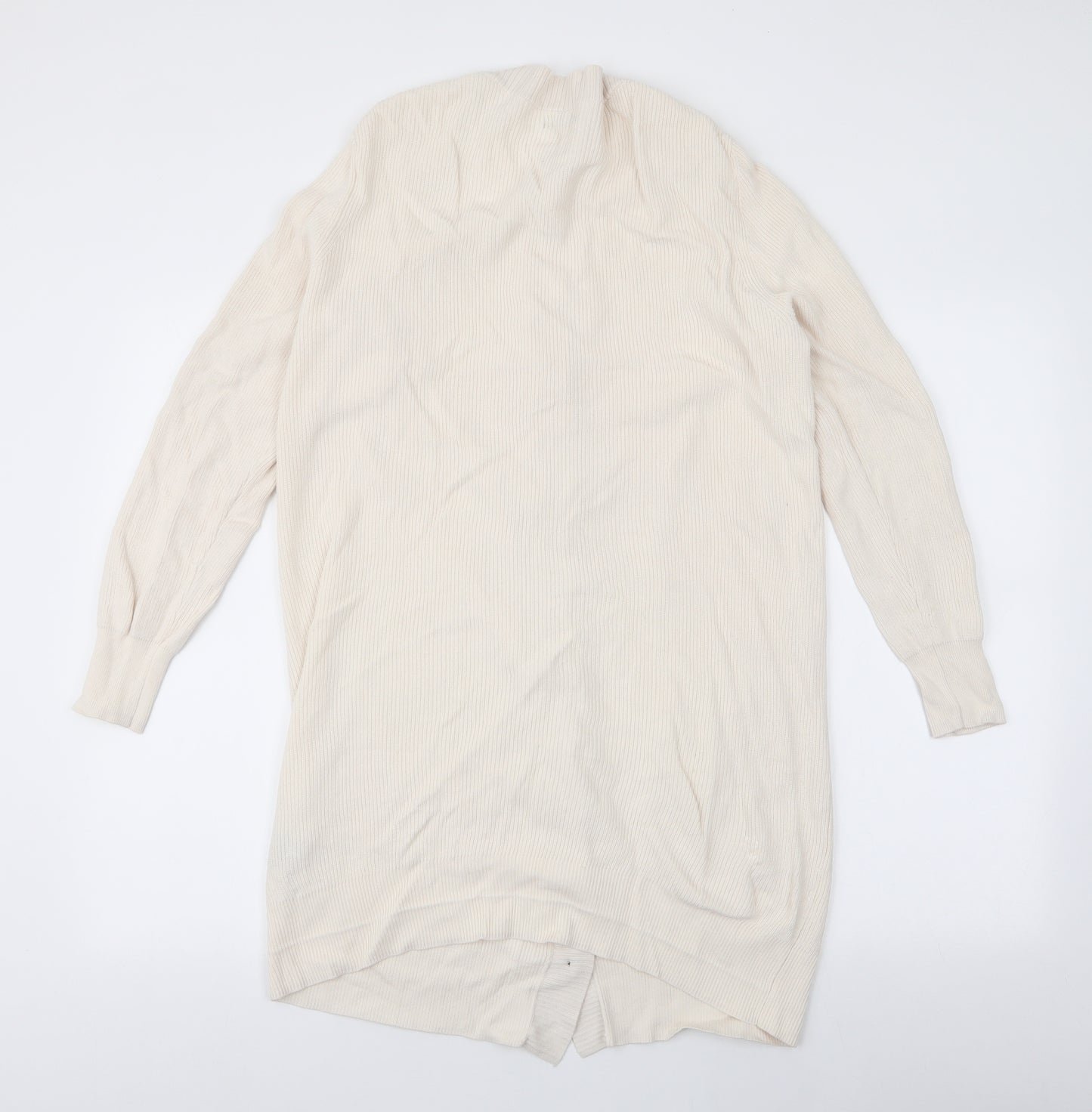 Who What Wear Womens Ivory Collared  Cotton Cardigan Jumper Size 2XL
