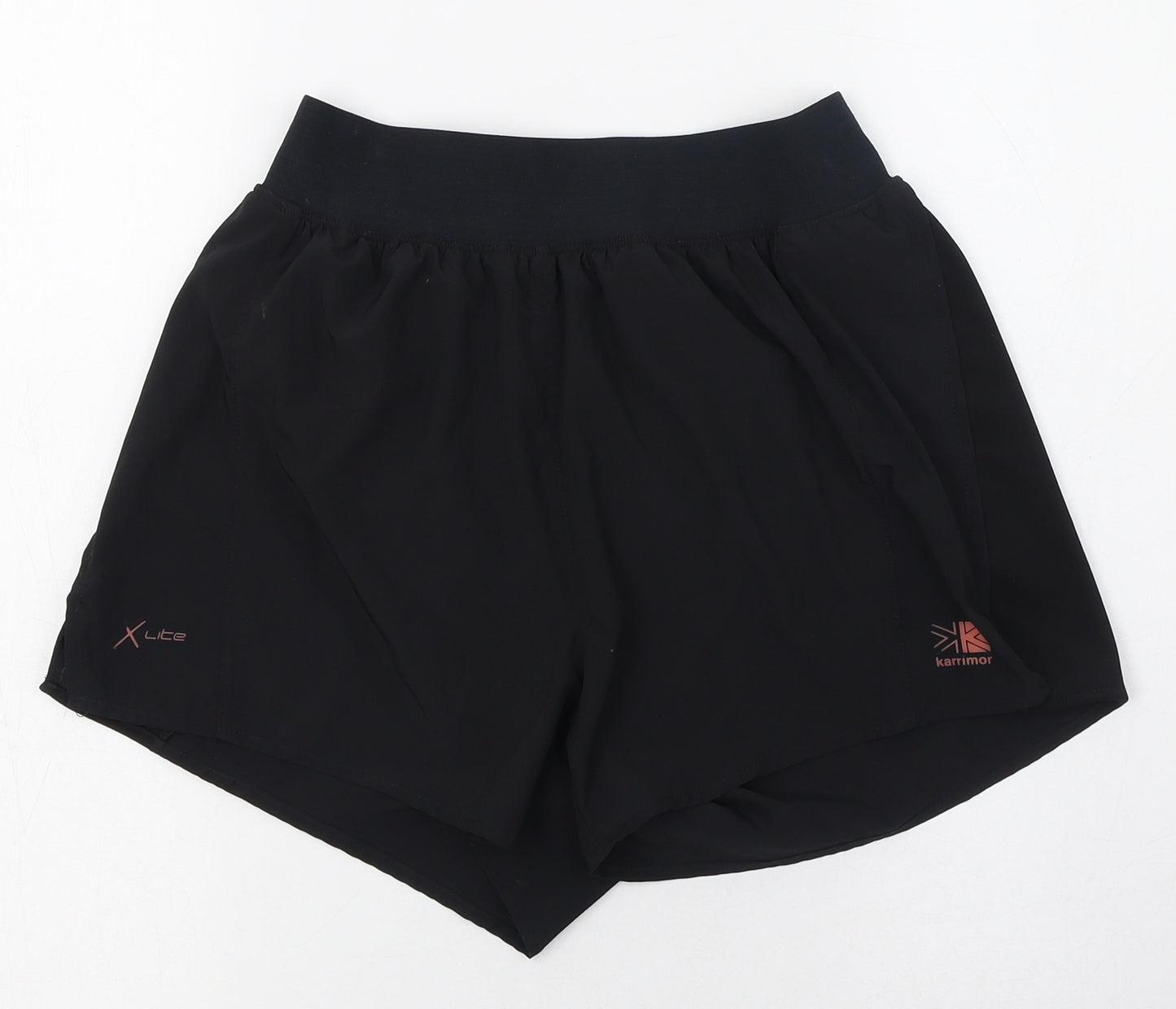 Karrimor Womens Black  Polyester Athletic Shorts Size 8 L6 in Regular