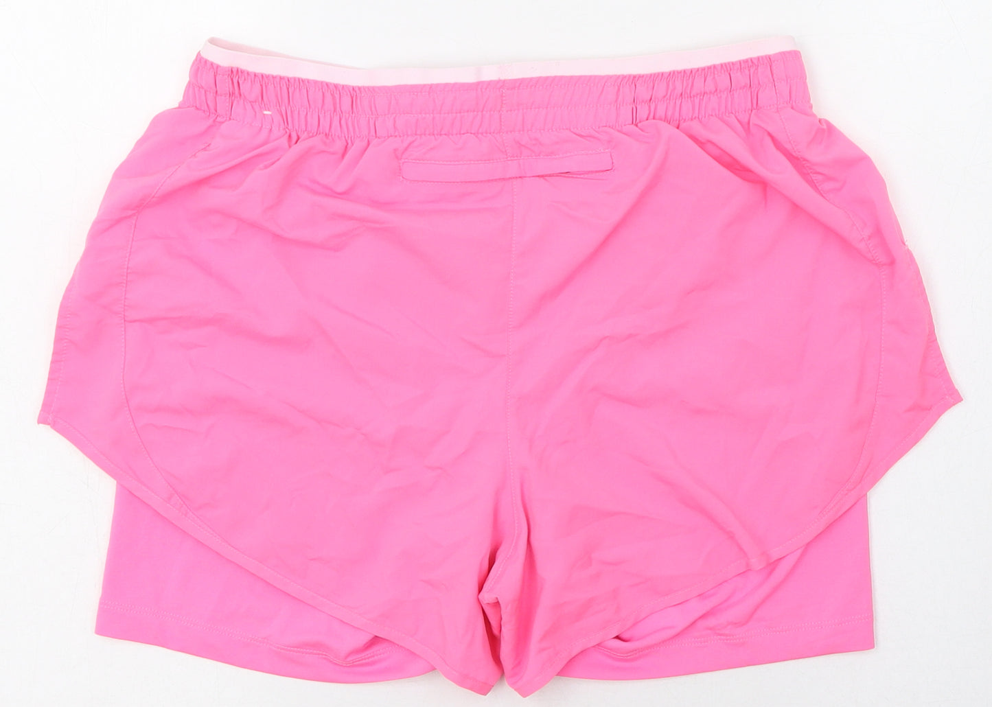 Nike Womens Pink  Polyester Athletic Shorts Size S L6 in Regular