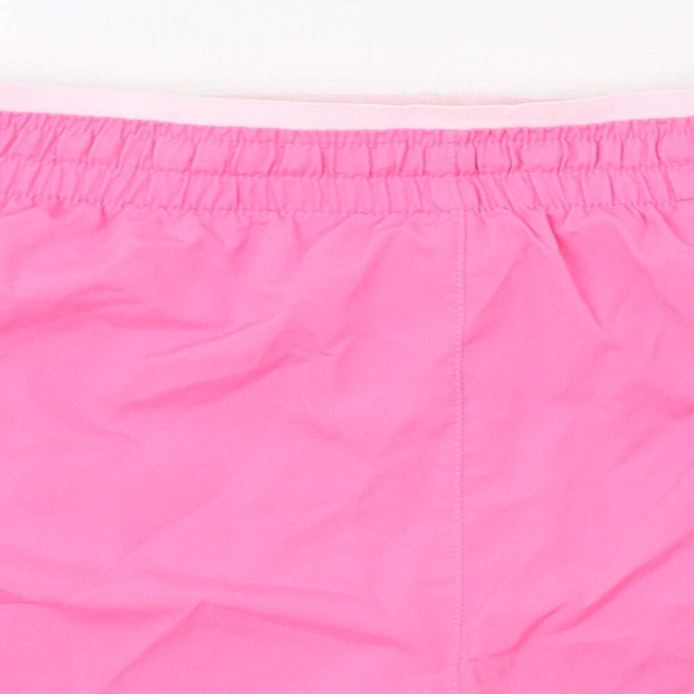 Nike Womens Pink  Polyester Athletic Shorts Size S L6 in Regular