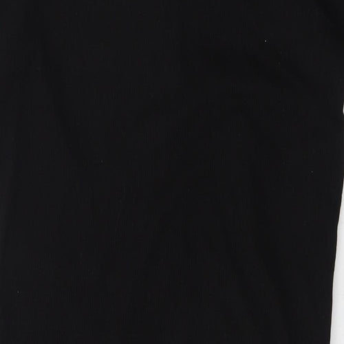 SheIn Womens Black  Polyester Shirt Dress  Size 8  Collared  - Ribbed