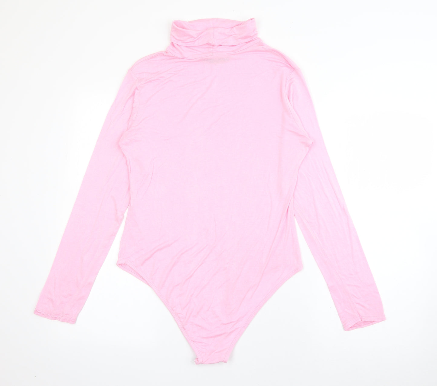 I SAW IT FIRST Womens Pink Roll Neck  Viscose Pullover Jumper Size 16