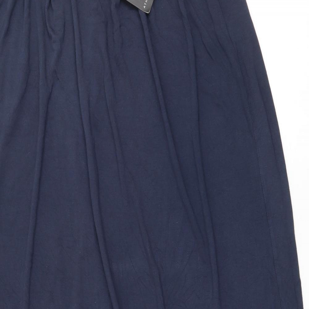 Primark Womens Blue  Viscose Maxi Skirt Size 12