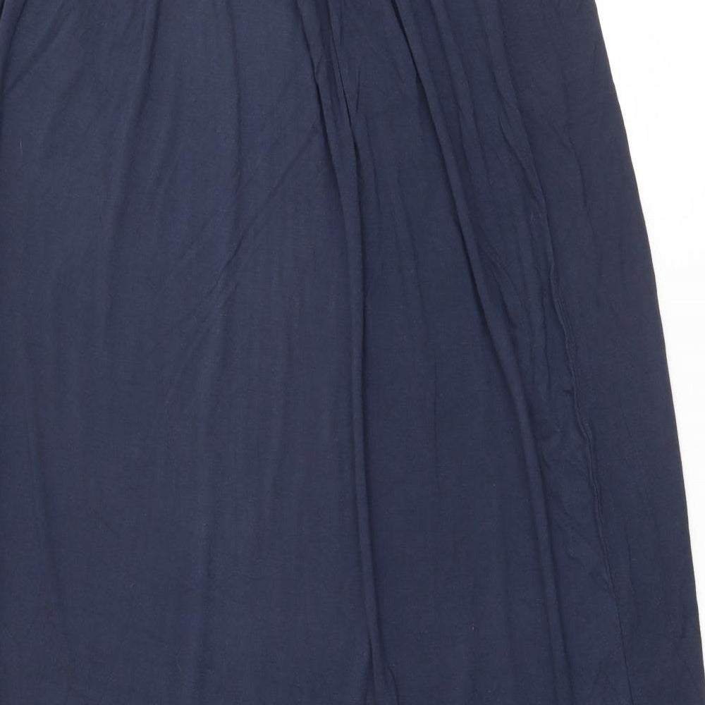 Primark Womens Blue  Viscose Maxi Skirt Size 12