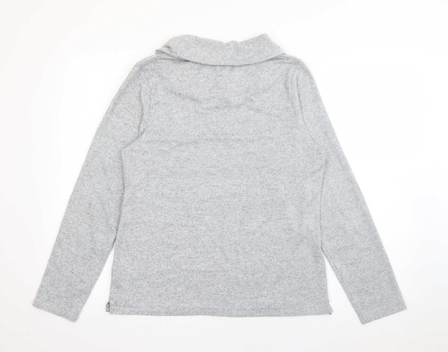 Tigi Womens Grey Roll Neck  Acrylic Pullover Jumper Size 14