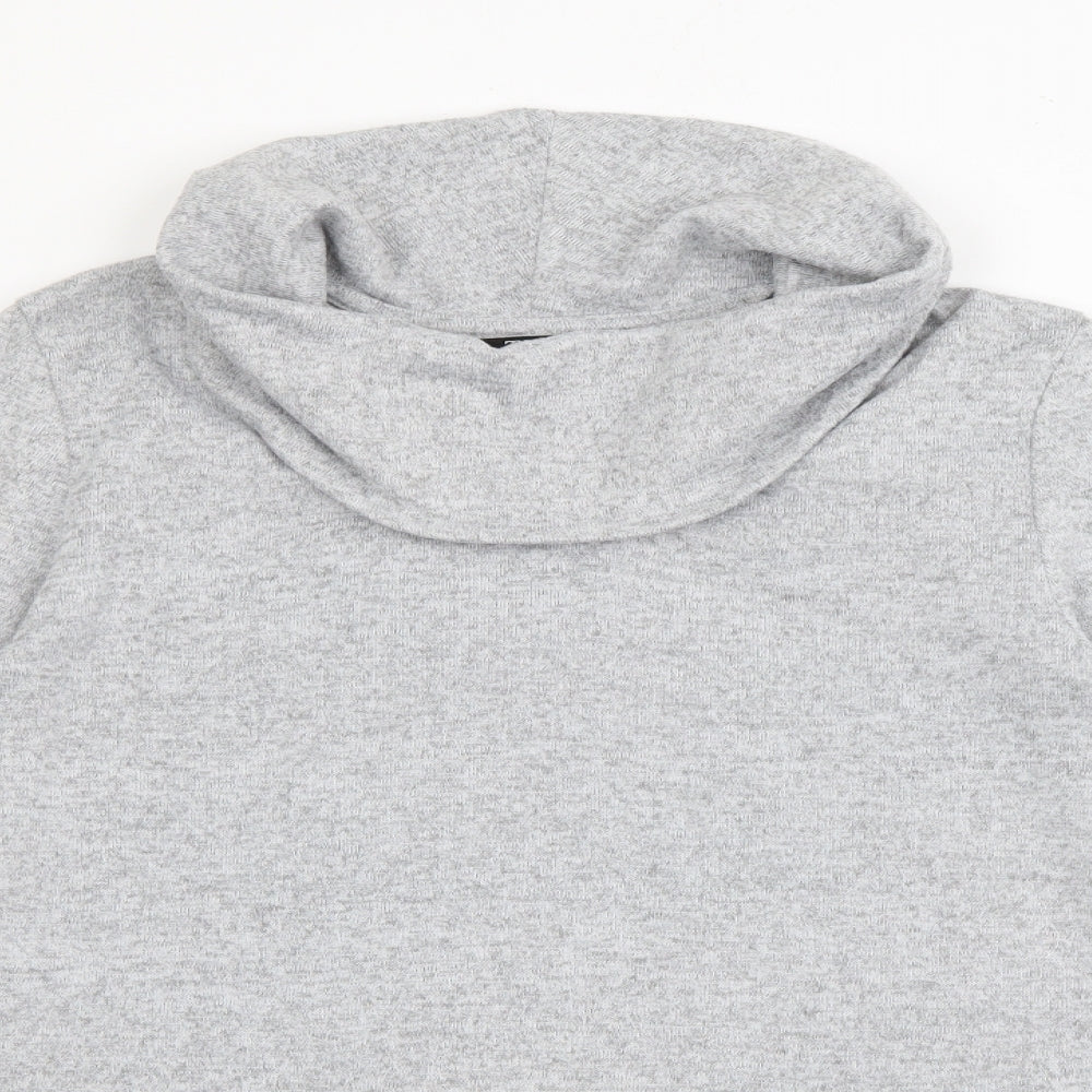 Tigi Womens Grey Roll Neck  Acrylic Pullover Jumper Size 14