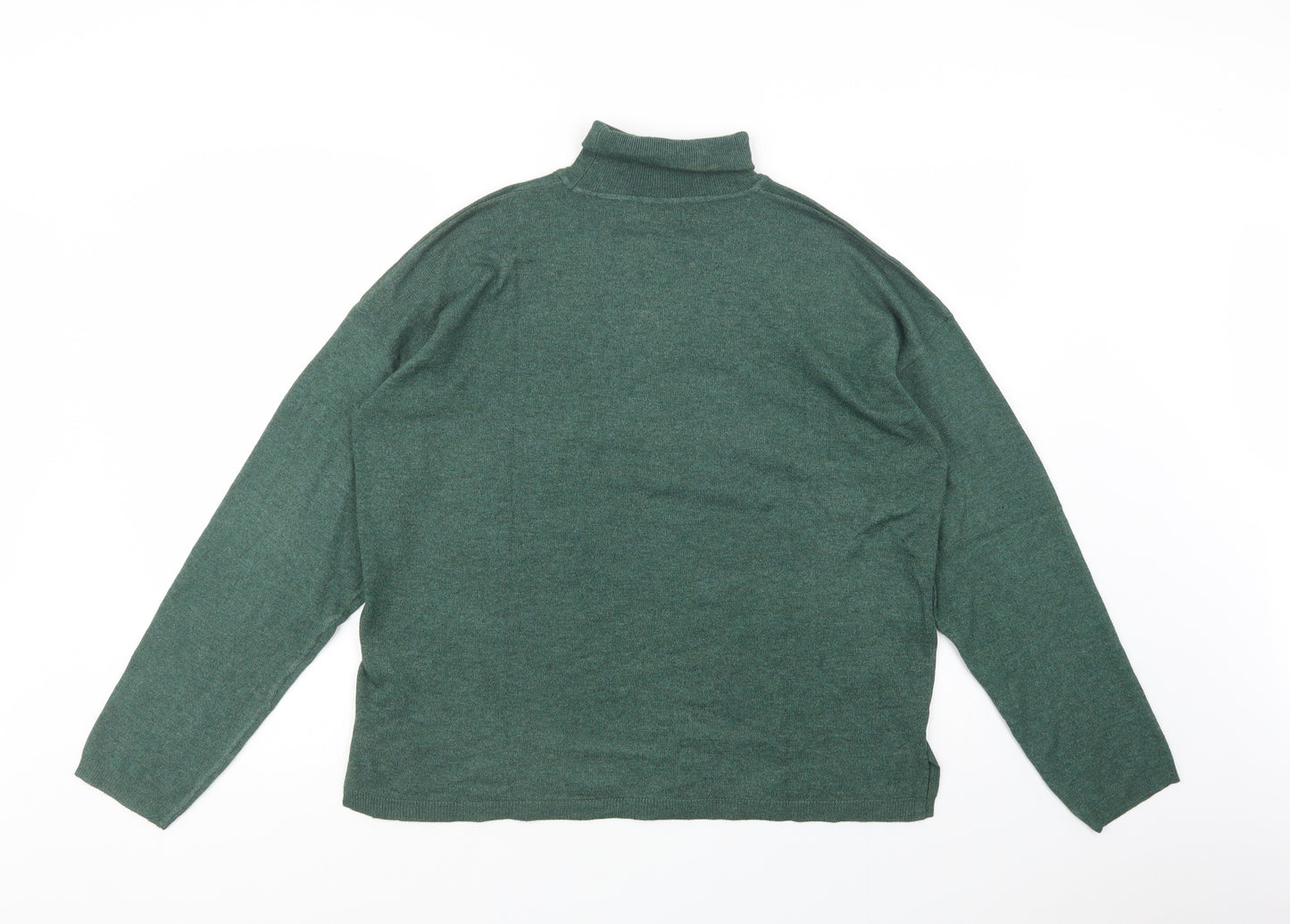 Primark Womens Green Roll Neck  Polyester Pullover Jumper Size M