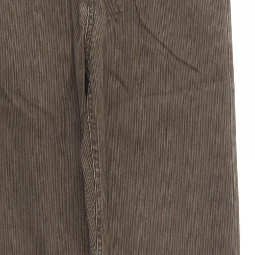 NEXT Mens Brown  Cotton Trousers  Size 30 L32 in Regular Button