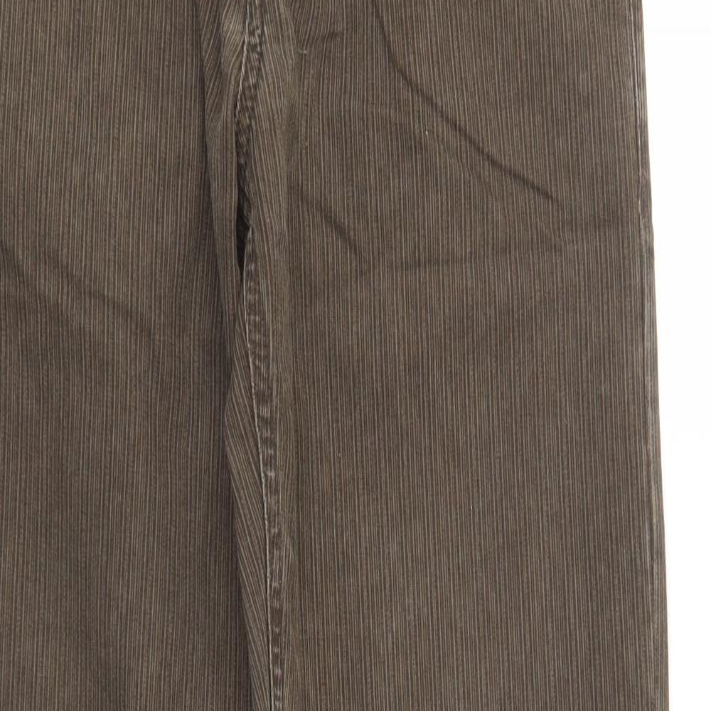 NEXT Mens Brown  Cotton Trousers  Size 30 L32 in Regular Button