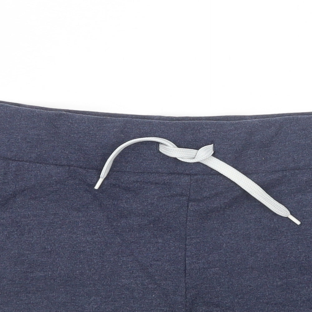 H&M Womens Blue  Cotton Sweat Shorts Size M L3 in Regular Drawstring