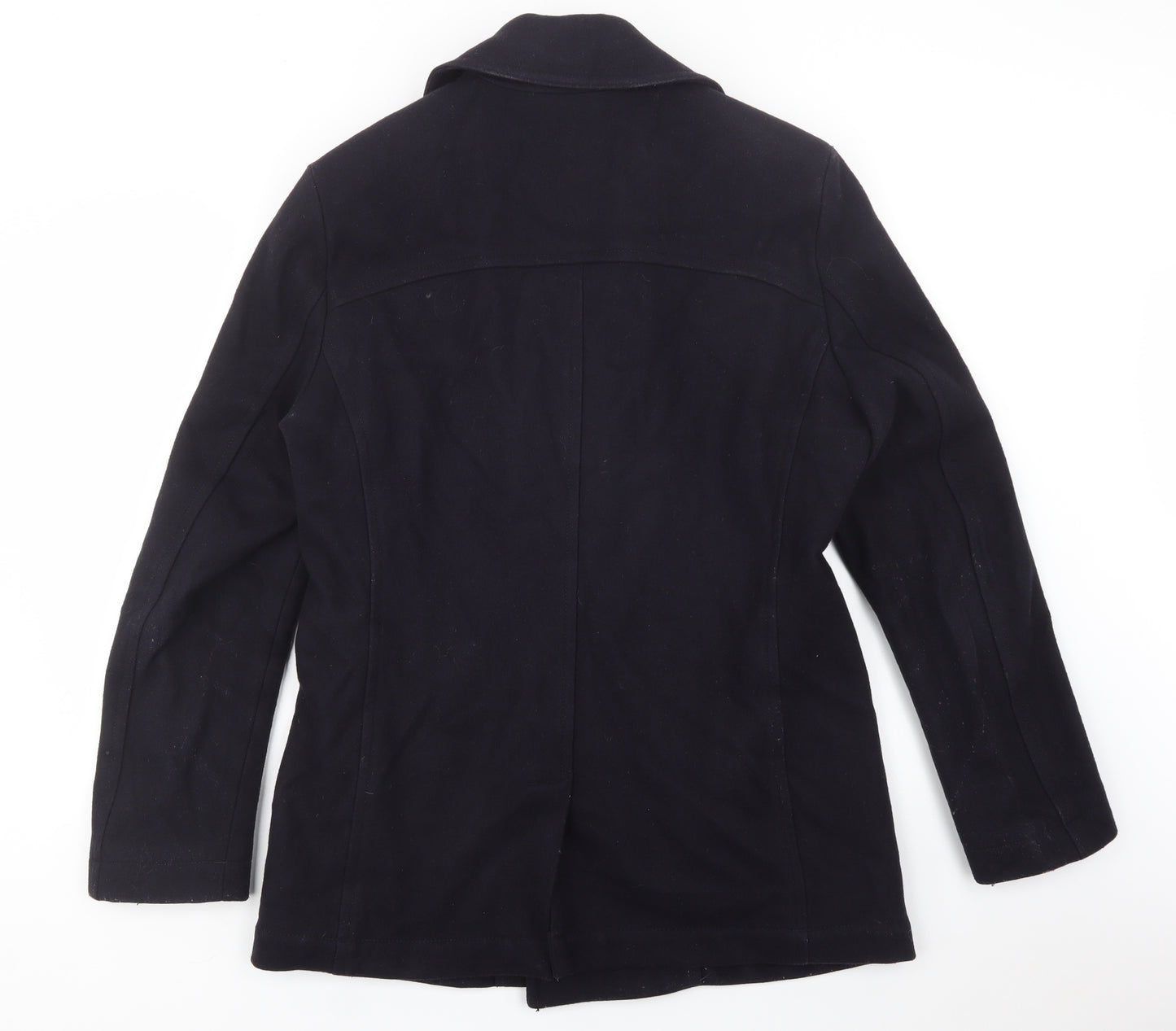 Tommy Hilfiger Mens Blue   Pea Coat Coat Size L  Button