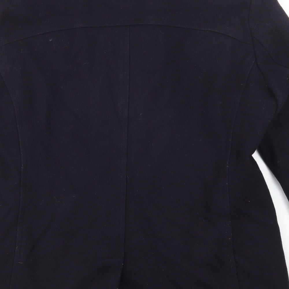 Tommy Hilfiger Mens Blue   Pea Coat Coat Size L  Button